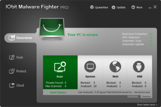 IObit Malware Fighter Pro CracK 4 Full Version (100% Working ).,